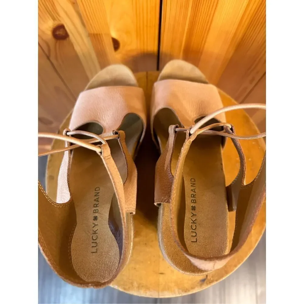 Lucky Brand Size 11 Yejida 3 Wedge Sandal Espadrille Wedge Heels